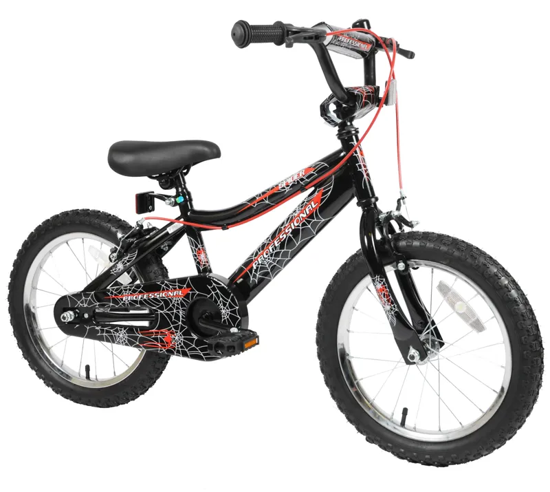 Professional Spider 16 Inch Wheel Kids Bike Black -1